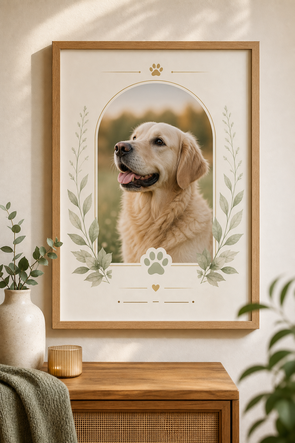 Personalized Pet Memorial Framed Poster product photo