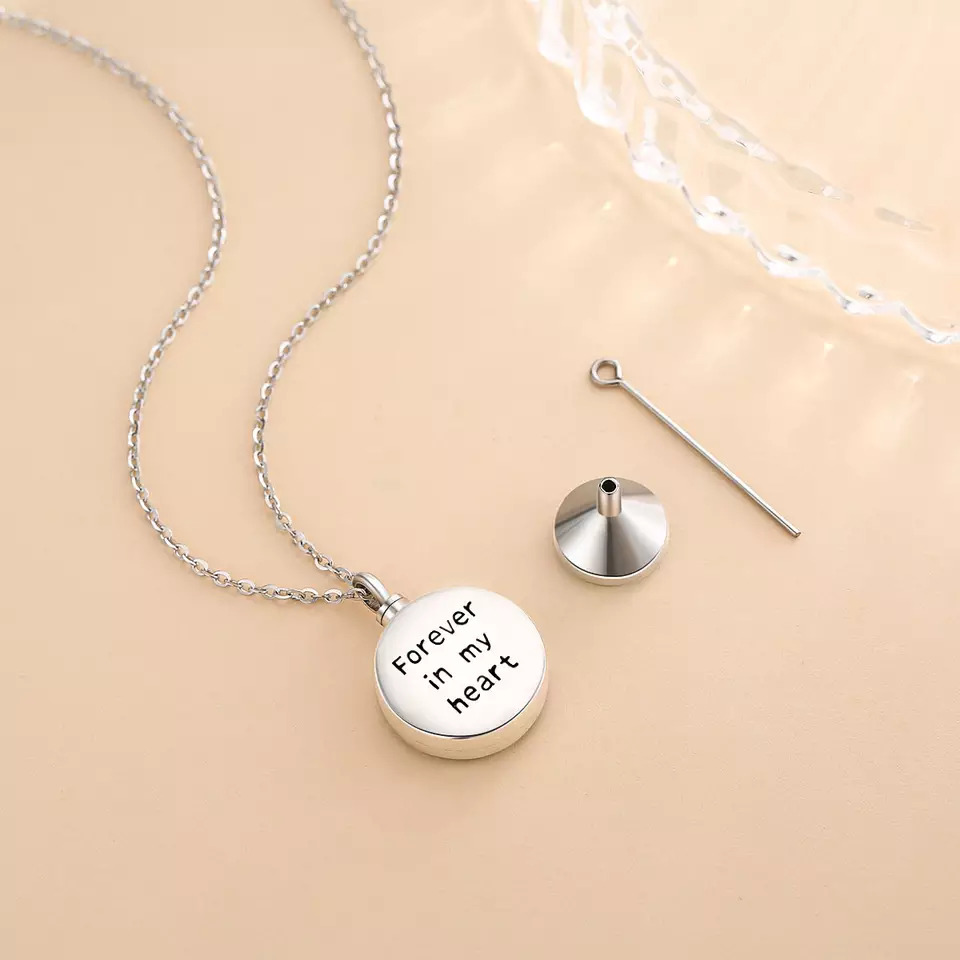 Sterling Silver Tree Cremation Necklace view 3